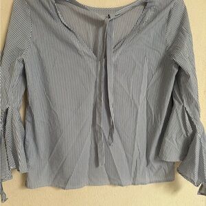 Striped Blue Women's Top